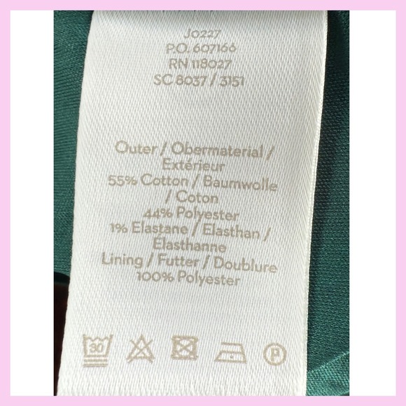 Boden Emerald Green Sheath‎ Dress w/ Pink Waist Detail | Size 8L | NWT - Picture 14 of 16